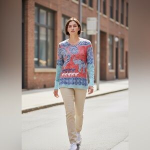 Colorful Patterned Women Top